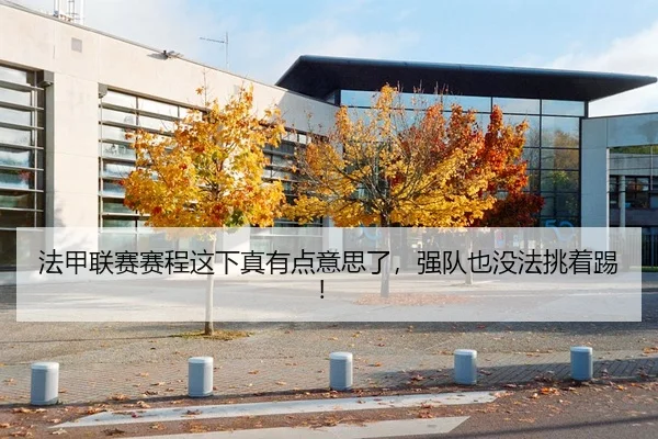 法甲联赛赛程这下真有点意思了，强队也没法挑着踢！